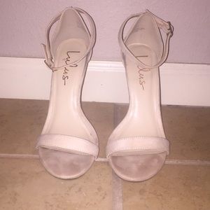 Lulu’s faux suede heels